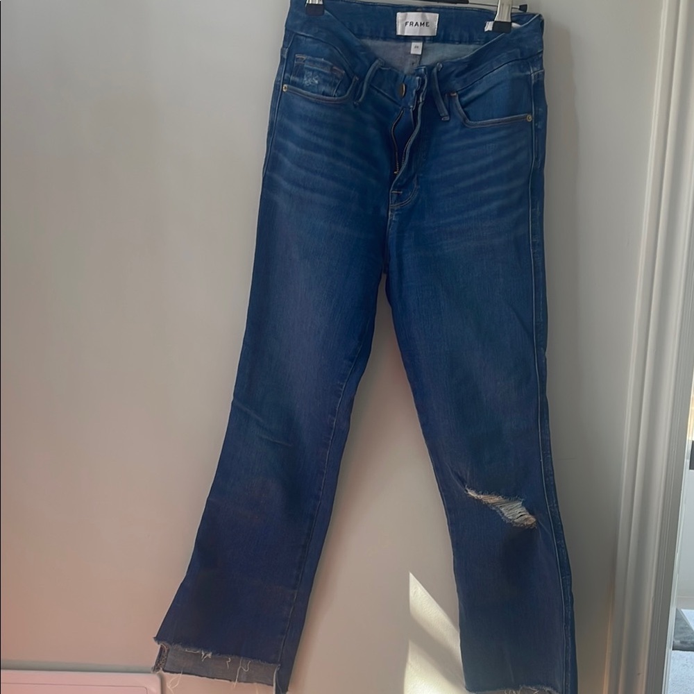 Frame Denim Women's Dark Blue Flare Jeans